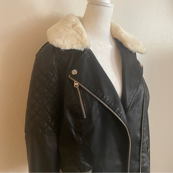 TOPSHOP | Faux Leather Jacket - Picture 2 of 4